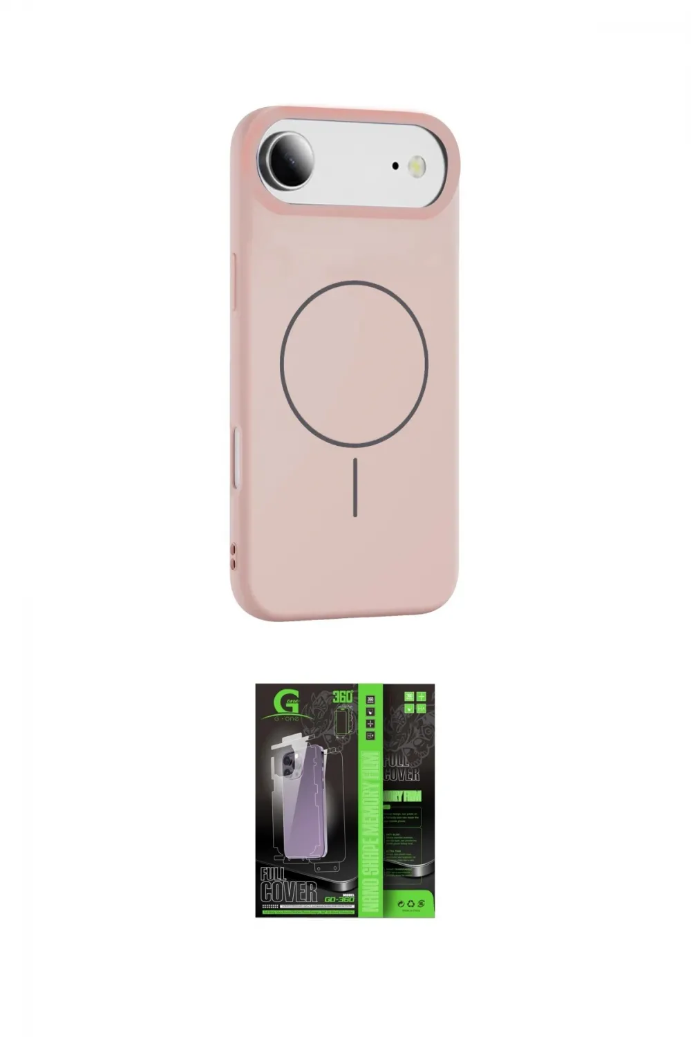 ieg™ iPhone 17 Air Kılıf Yankı Form Serisi - Şeffaf 360 Full Body Arka Koruyucu