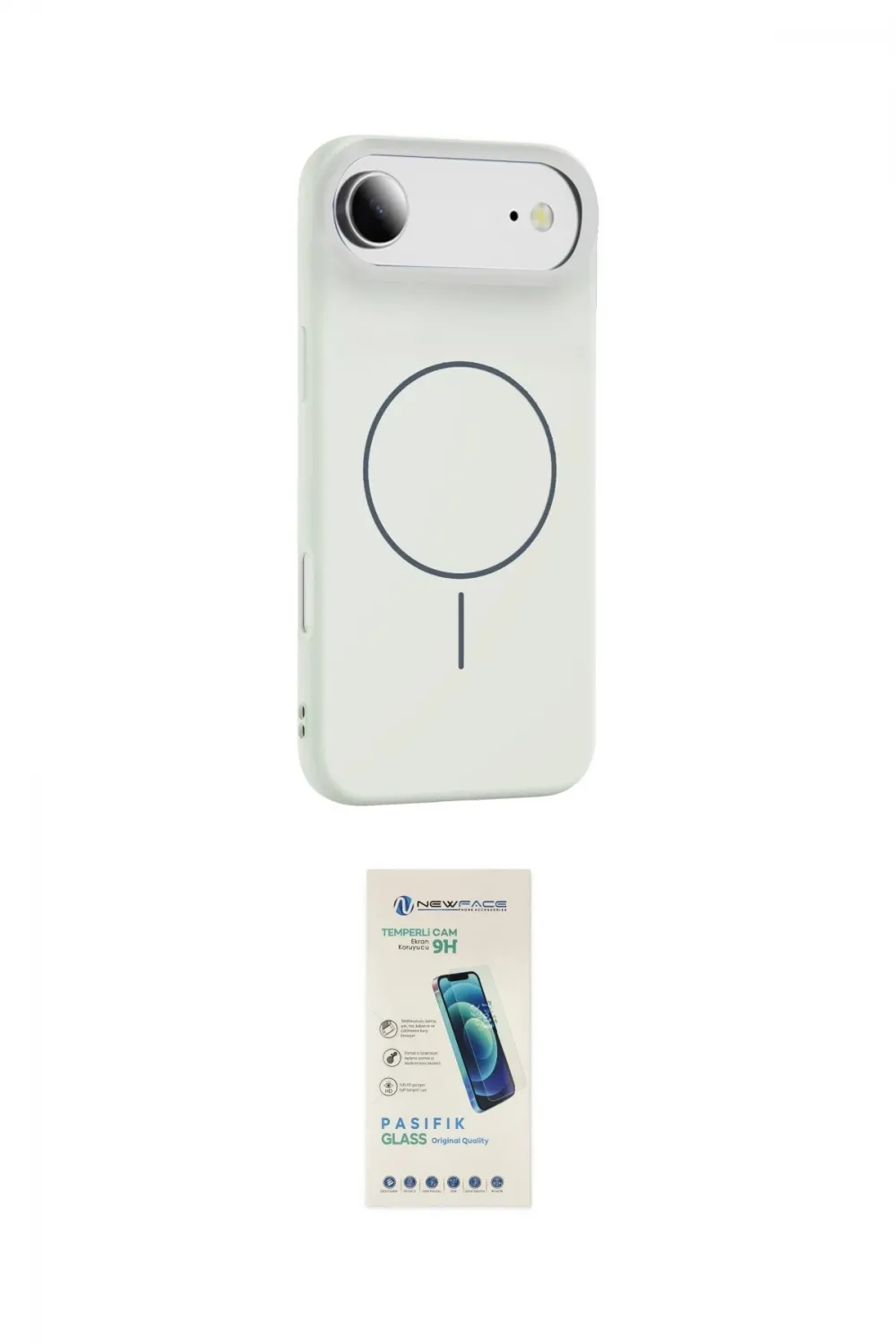 ieg™ iPhone 17 Air Kılıf Yankı Form Serisi - Şeffaf Pasifik Cam Ekran Koruyucu