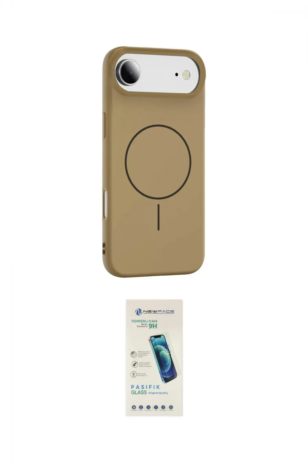 ieg™ iPhone 17 Air Kılıf Yankı Form Serisi - Şeffaf Pasifik Cam Ekran Koruyucu