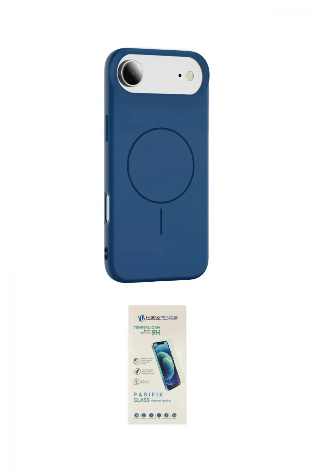 ieg™ iPhone 17 Air Kılıf Yankı Form Serisi - Şeffaf Pasifik Cam Ekran Koruyucu