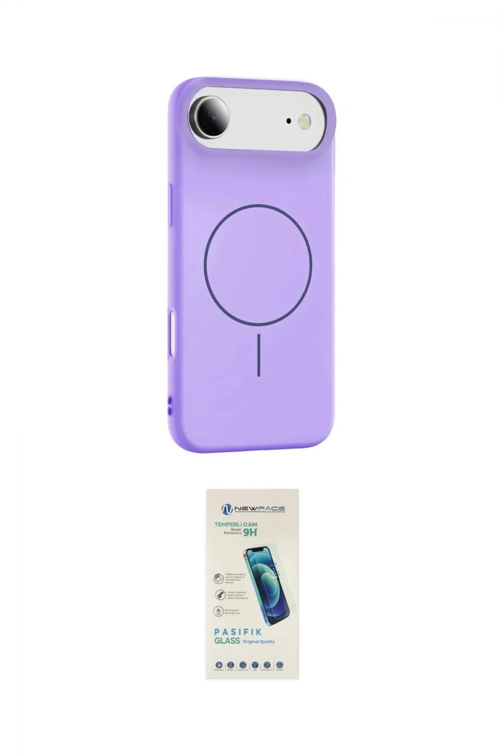 ieg™ iPhone 17 Air Kılıf Yankı Form Serisi - Şeffaf Pasifik Cam Ekran Koruyucu