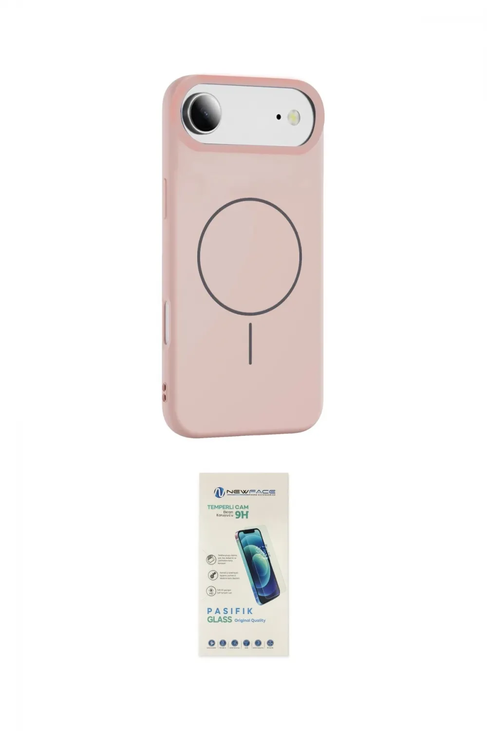 ieg™ iPhone 17 Air Kılıf Yankı Form Serisi - Şeffaf Pasifik Cam Ekran Koruyucu