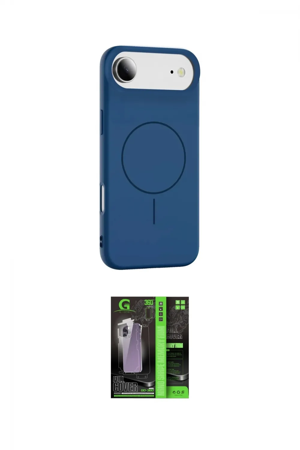 ieg™ iPhone 17 Air Kılıf Yankı Form Serisi - Siyah 360 Mat Full Body Arka Koruyucu