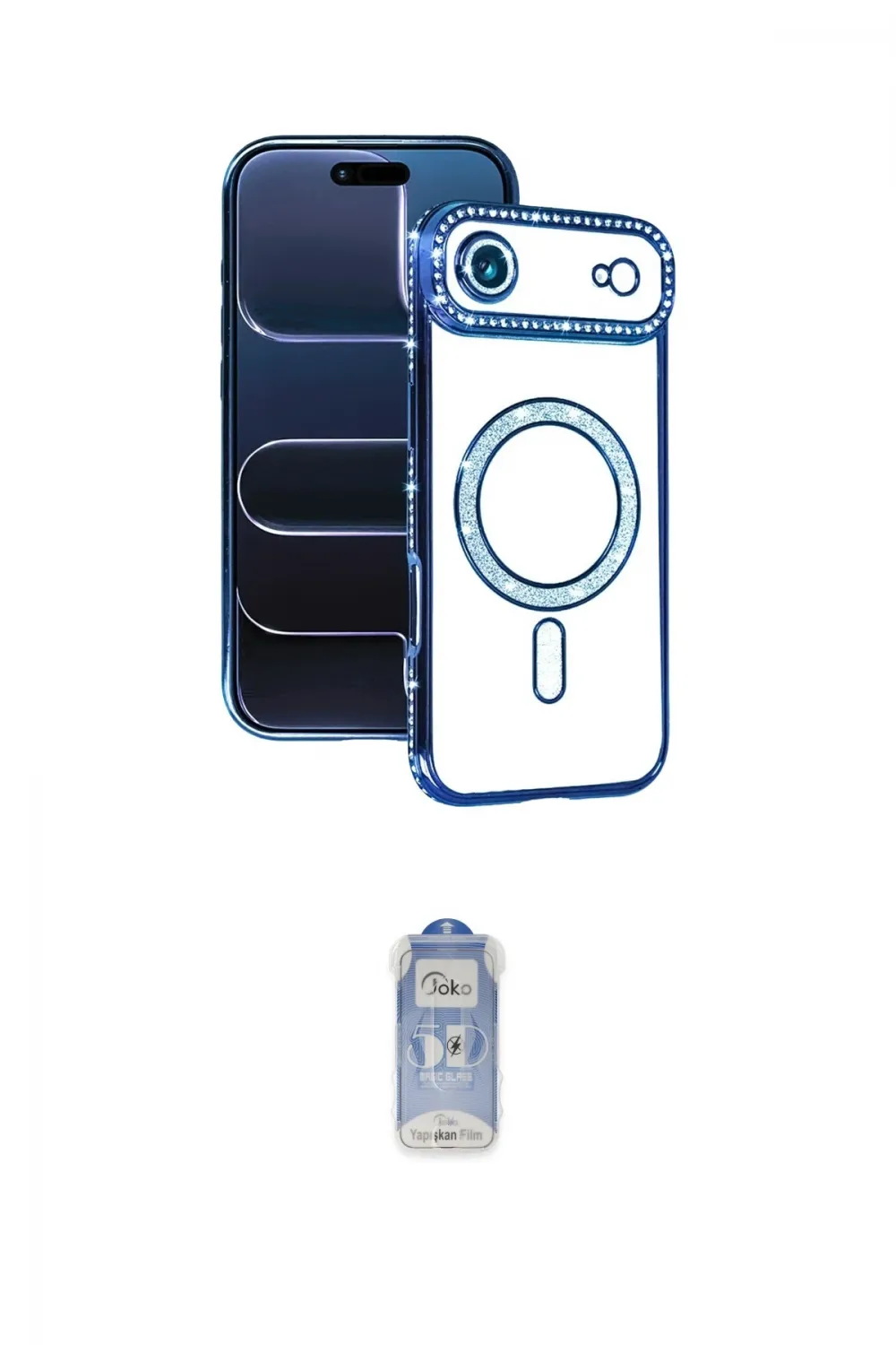 ieg™ iPhone 17 Air Kılıf Zirve Doku Prime - Siyah Joko Magic 5D Cam
