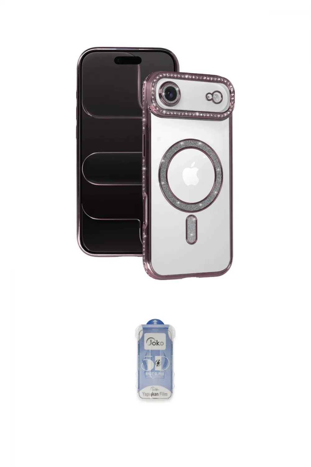 ieg™ iPhone 17 Air Kılıf Zirve Doku Prime - Siyah Joko Magic 5D Cam