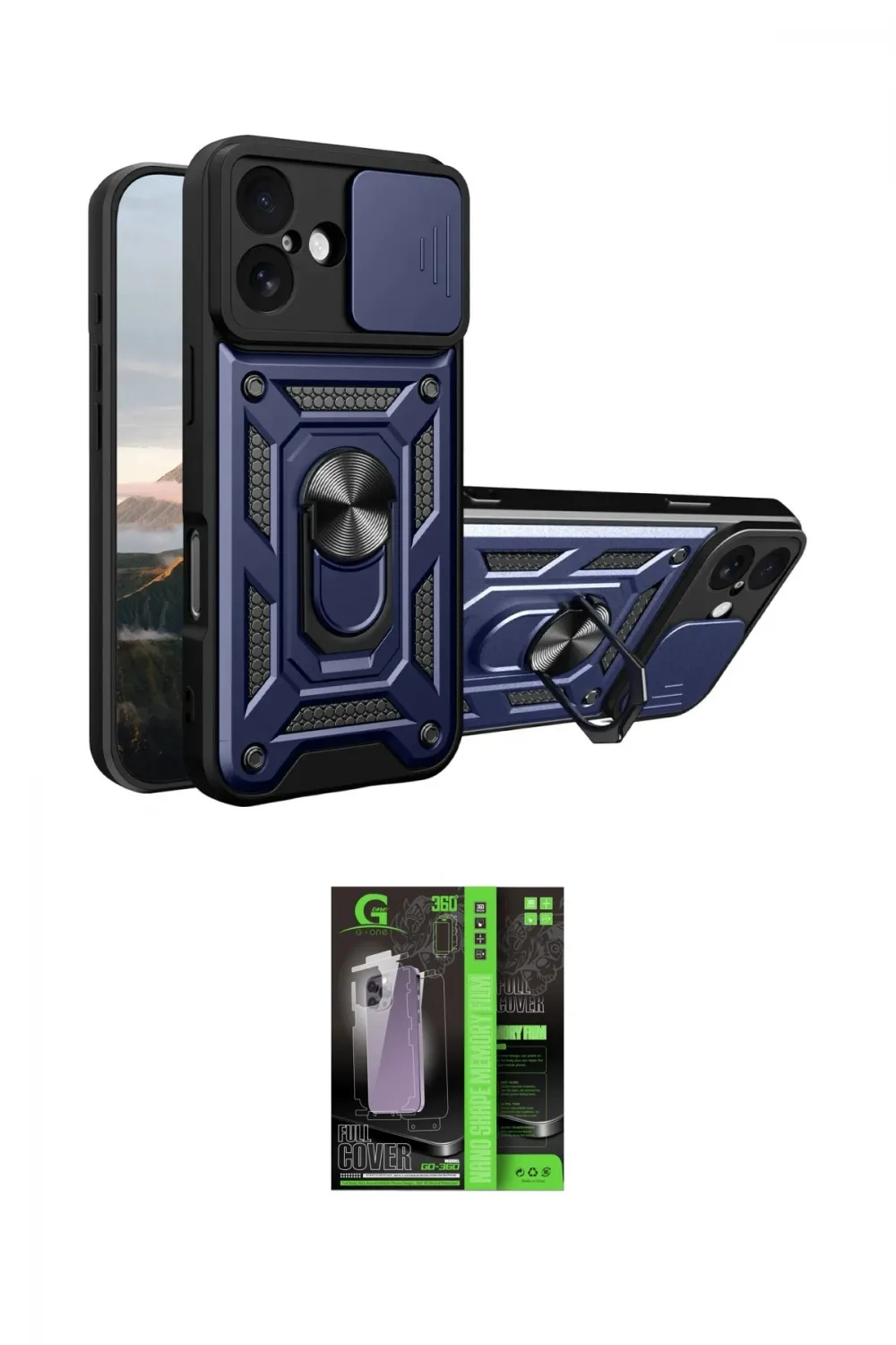 ieg™ iPhone 17 Kılıf Ahenk Klasik - Siyah 360 Mat Full Body Arka Koruyucu