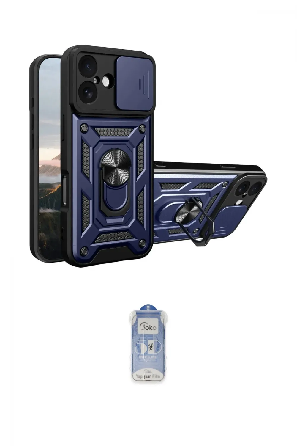 ieg™ iPhone 17 Kılıf Ahenk Klasik - Siyah Joko Magic 5D Cam