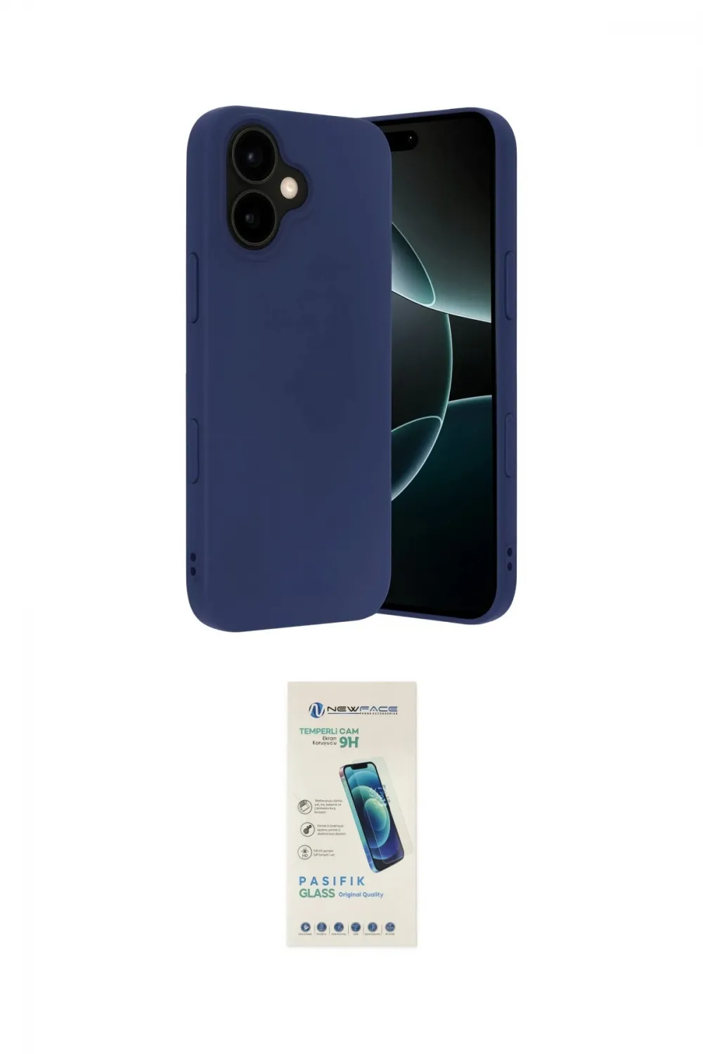 ieg™ iPhone 17 Kılıf Ahenk Serisi - Şeffaf Pasifik Cam Ekran Koruyucu