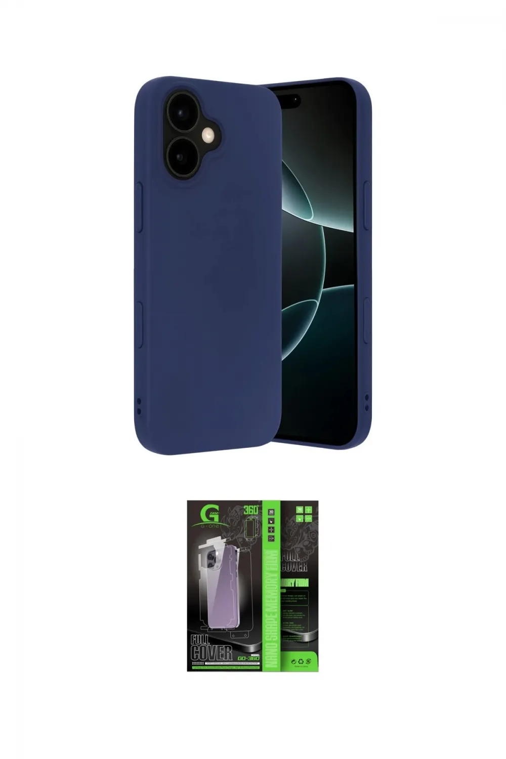 ieg™ iPhone 17 Kılıf Ahenk Serisi - Siyah 360 Mat Full Body Arka Koruyucu