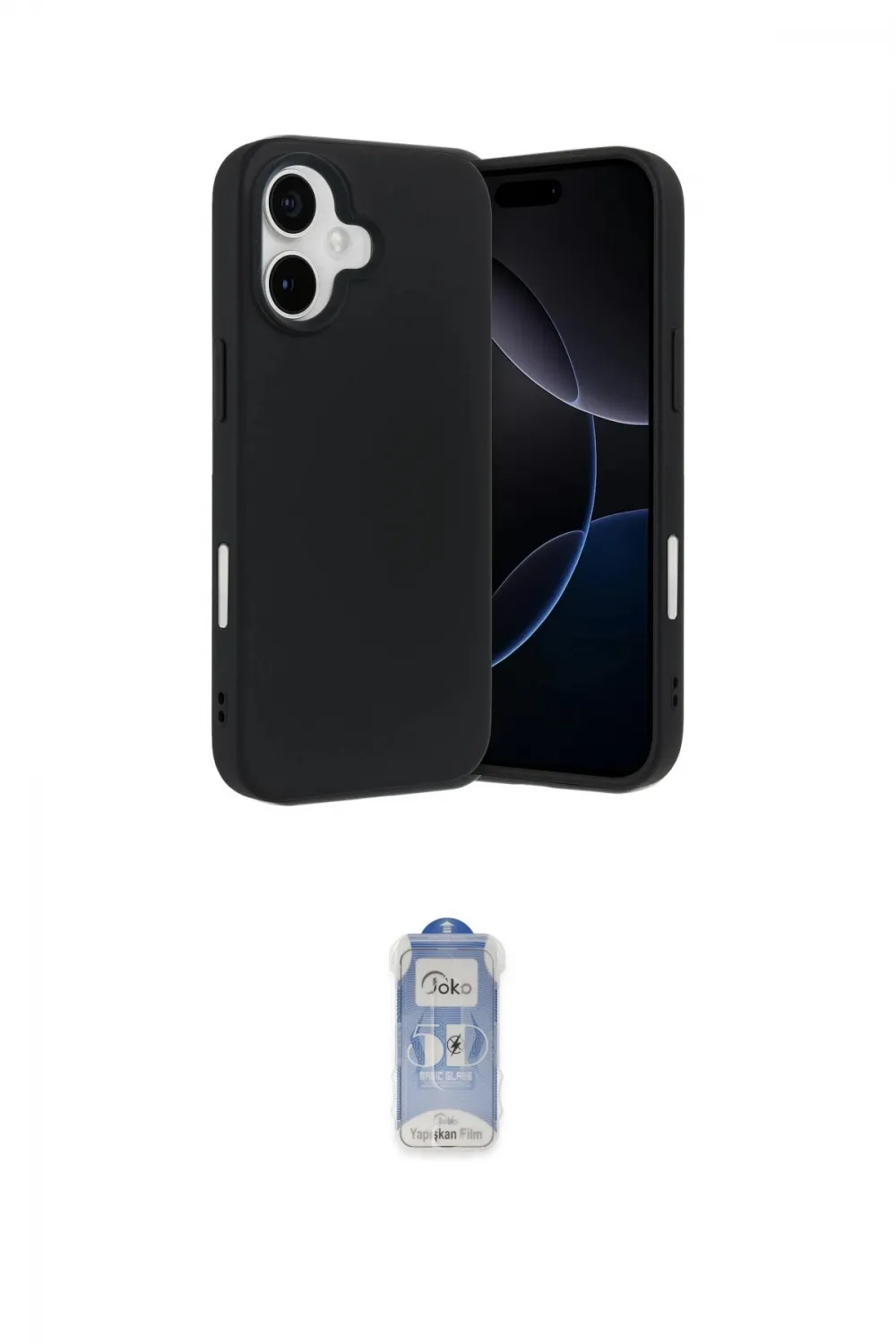 ieg™ iPhone 17 Kılıf Ahenk Serisi - Siyah Joko Magic 5D Cam