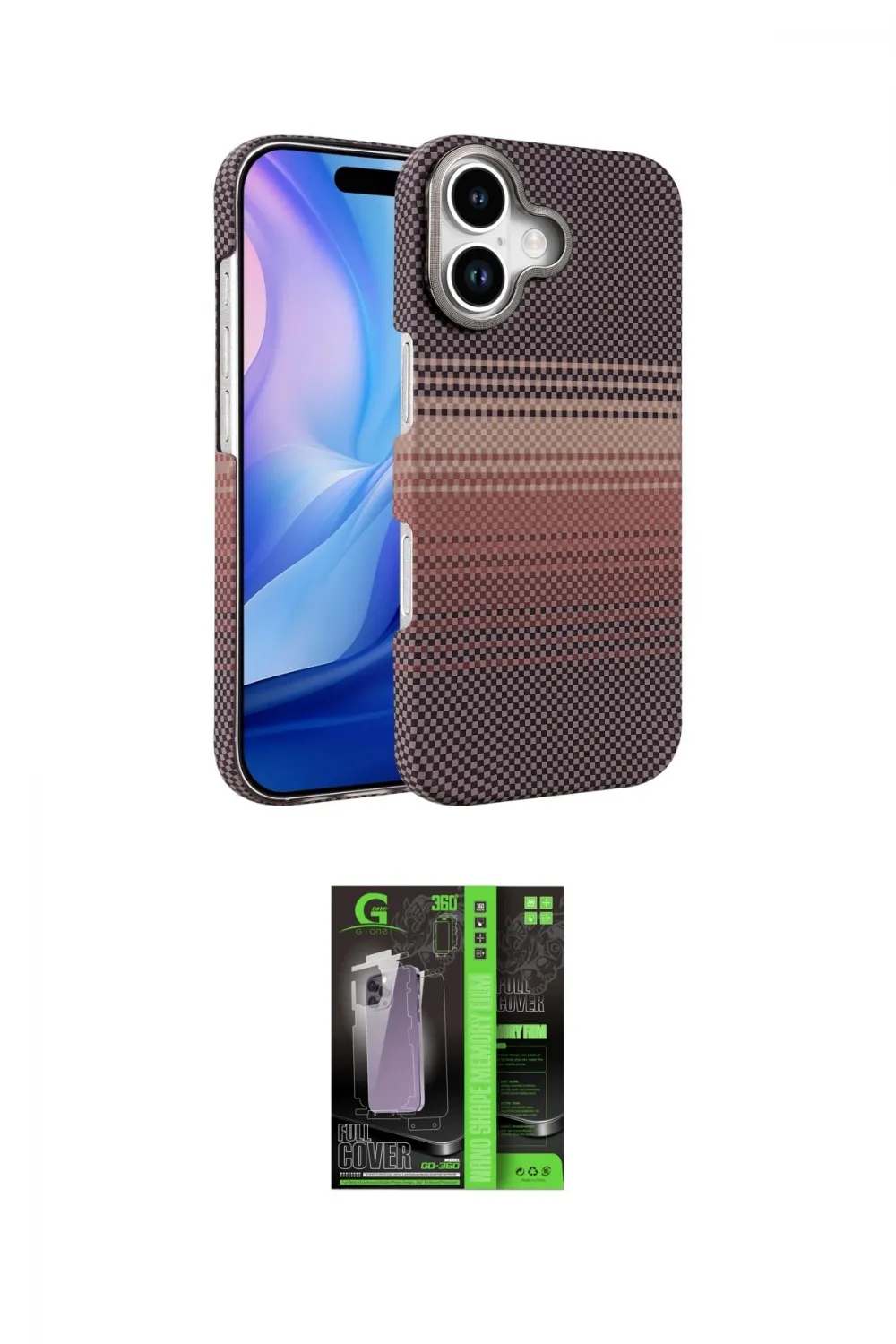 ieg™ iPhone 17 Kılıf Doruk Serisi - Şeffaf 360 Full Body Arka Koruyucu
