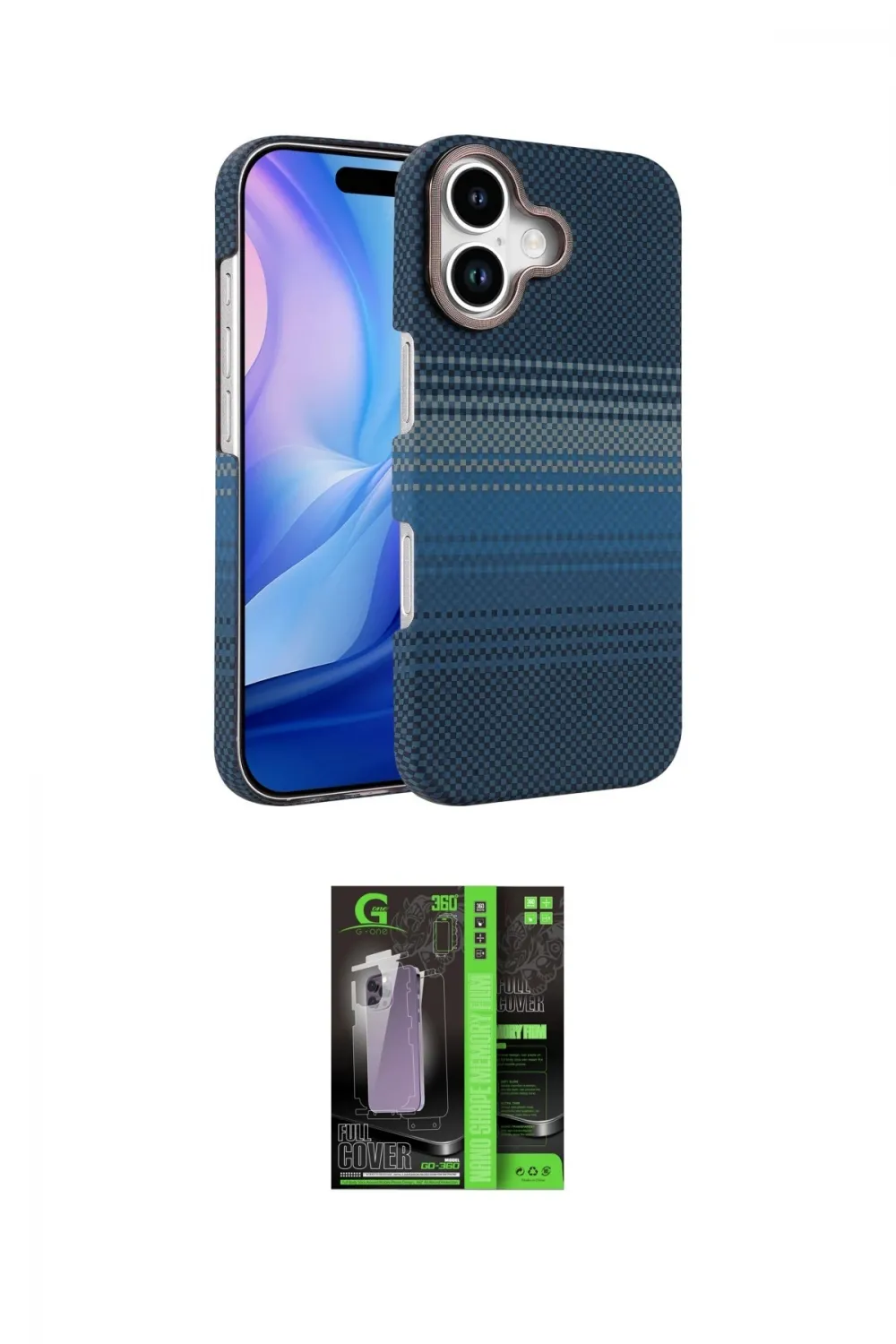 ieg™ iPhone 17 Kılıf Doruk Serisi - Şeffaf 360 Full Body Arka Koruyucu
