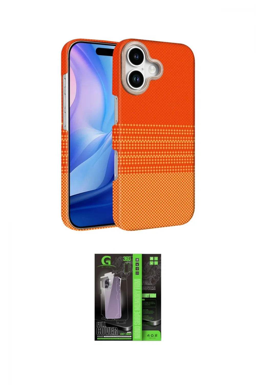 ieg™ iPhone 17 Kılıf Doruk Serisi - Şeffaf 360 Full Body Arka Koruyucu