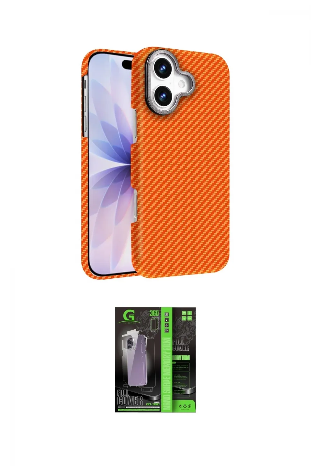 ieg™ iPhone 17 Kılıf Doruk Serisi - Şeffaf 360 Full Body Arka Koruyucu
