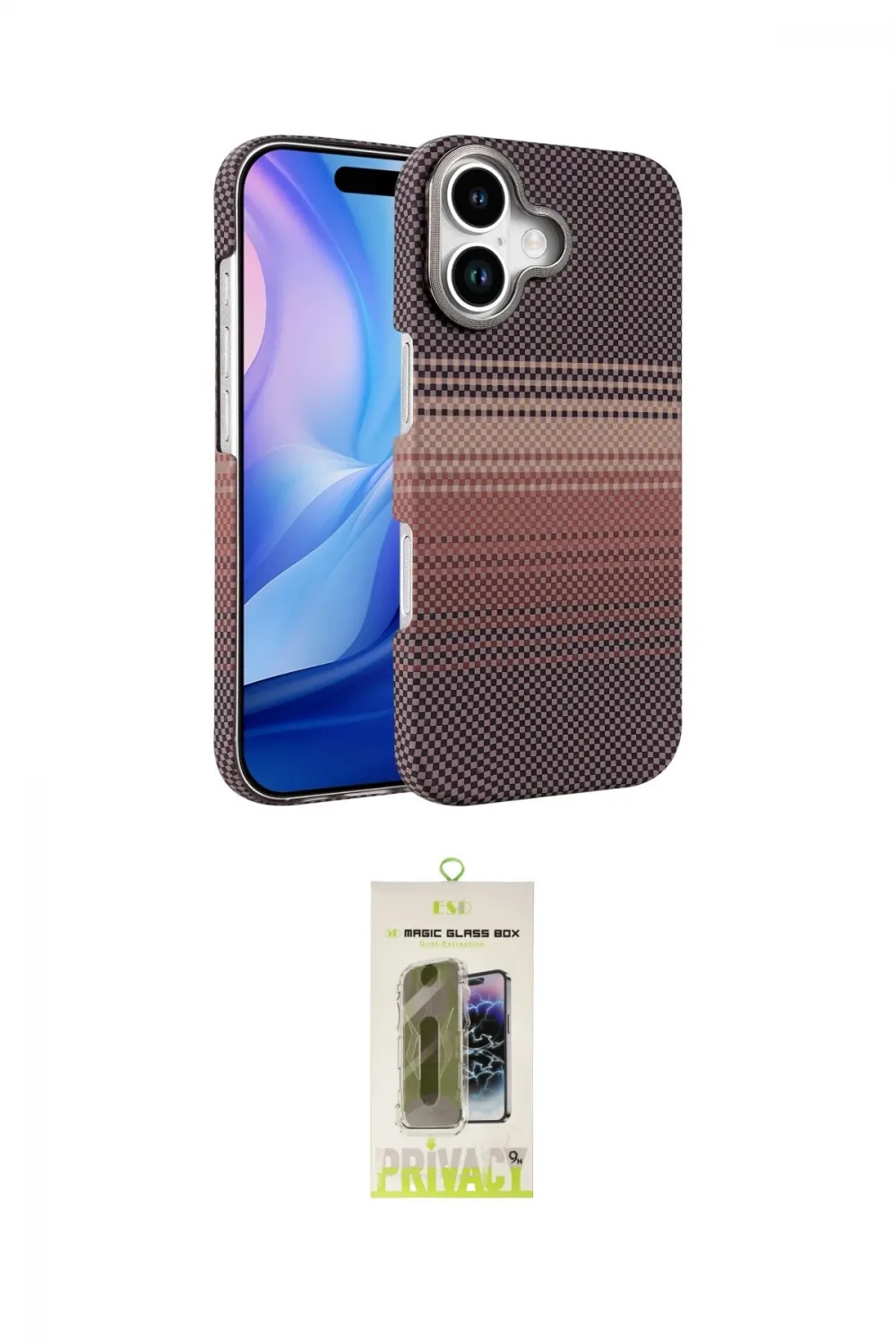 ieg™ iPhone 17 Kılıf Doruk Serisi - Siyah Joko Magic 5D Hayalet Cam