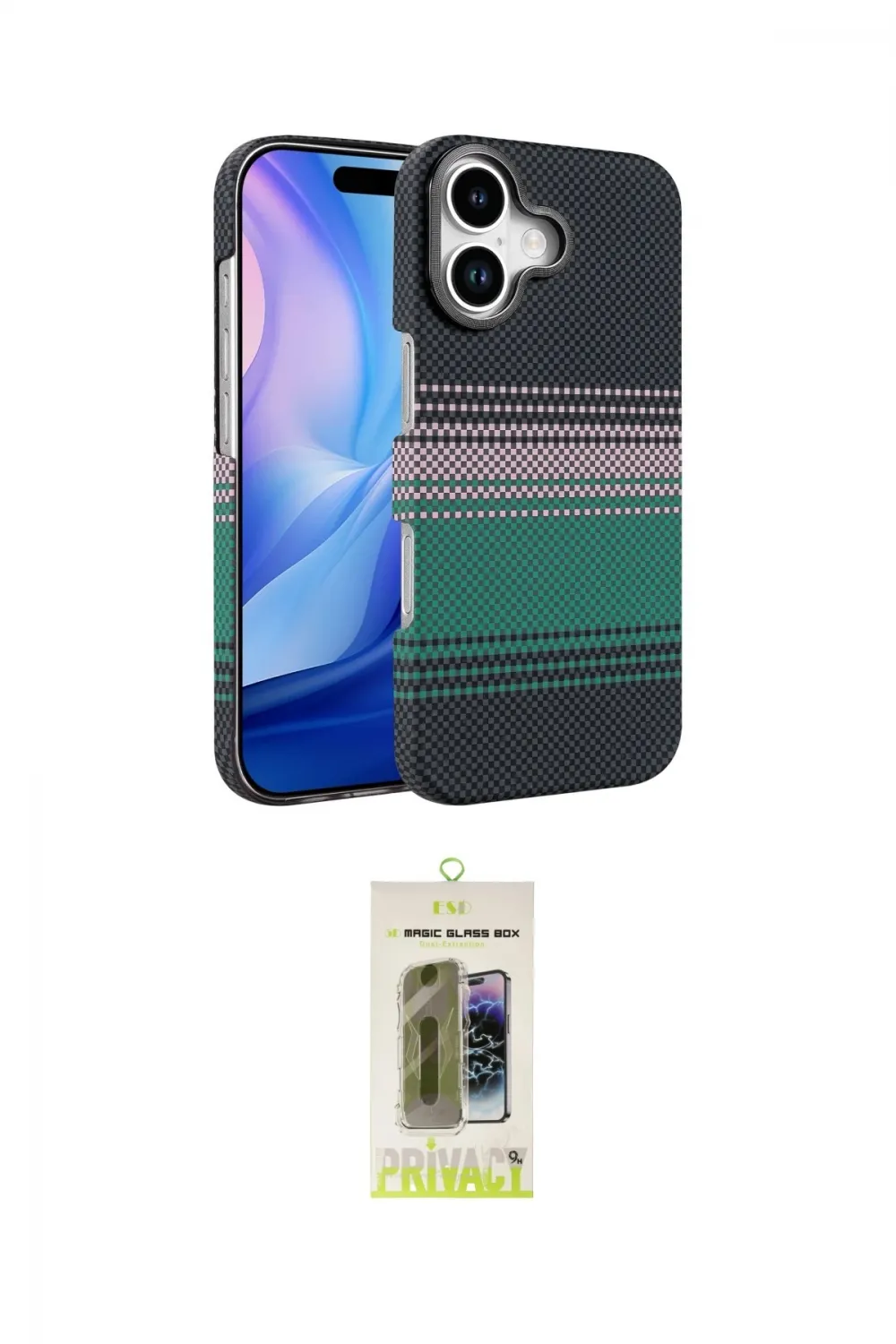 ieg™ iPhone 17 Kılıf Doruk Serisi - Siyah Joko Magic 5D Hayalet Cam