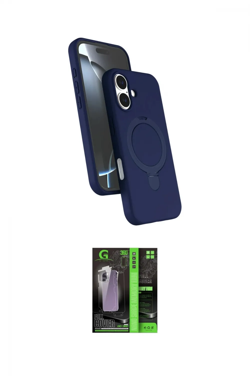 ieg™ iPhone 17 Kılıf İz Işık Koleksiyonu - Şeffaf 360 Full Body Arka Koruyucu