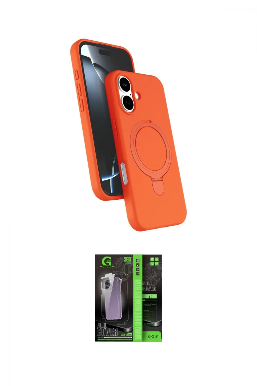 ieg™ iPhone 17 Kılıf İz Işık Koleksiyonu - Şeffaf 360 Full Body Arka Koruyucu