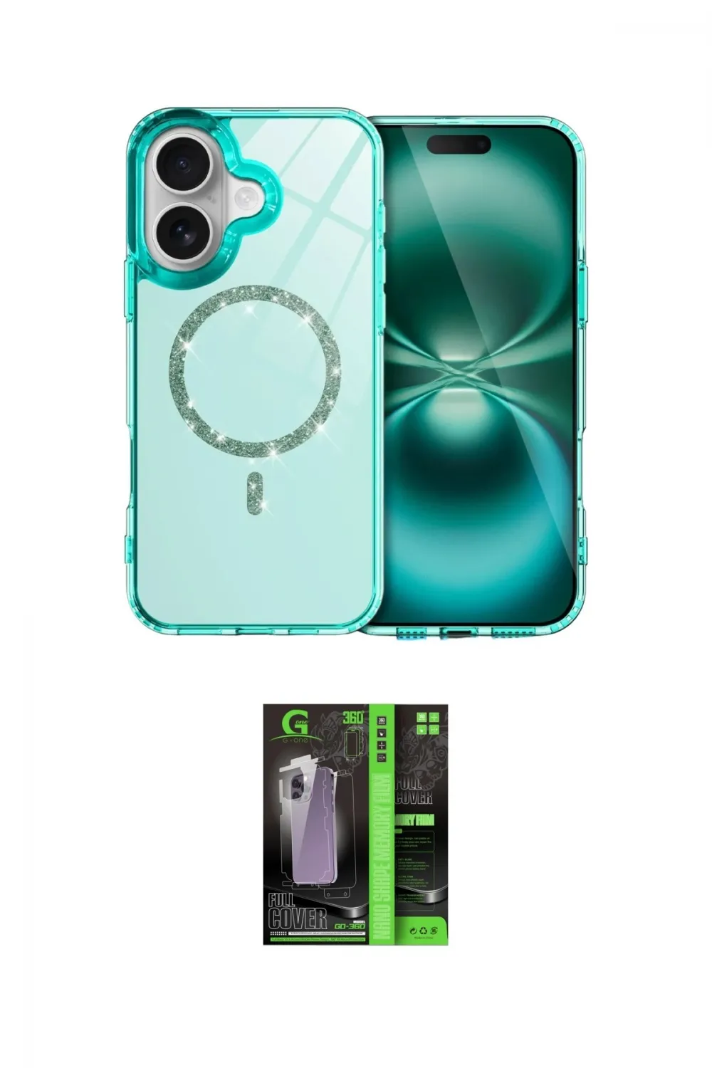ieg™ iPhone 17 Kılıf Kıvılcım Form Prime - Siyah 360 Mat Full Body Arka Koruyucu