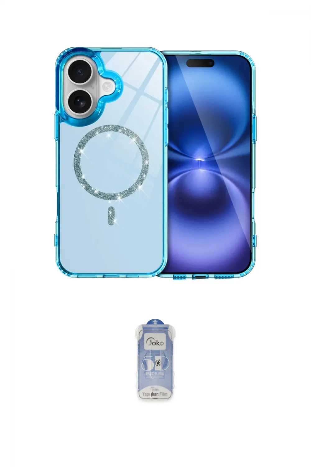 ieg™ iPhone 17 Kılıf Kıvılcım Form Prime - Siyah Joko Magic 5D Cam