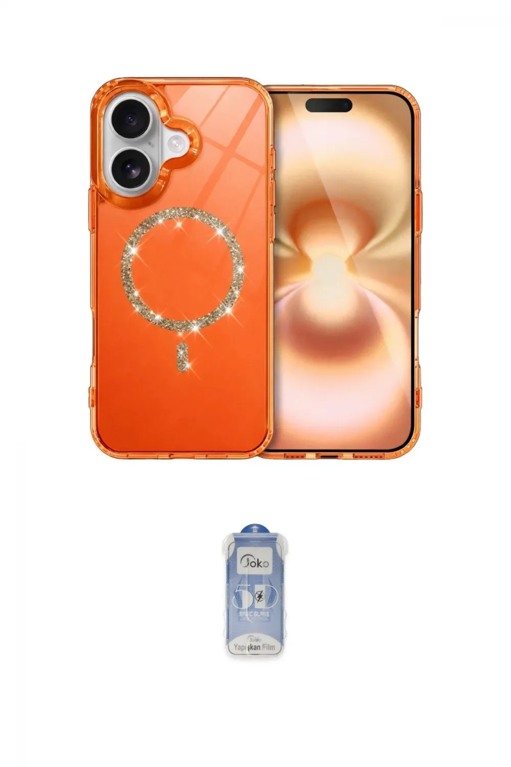 ieg™ iPhone 17 Kılıf Kıvılcım Form Prime - Siyah Joko Magic 5D Cam