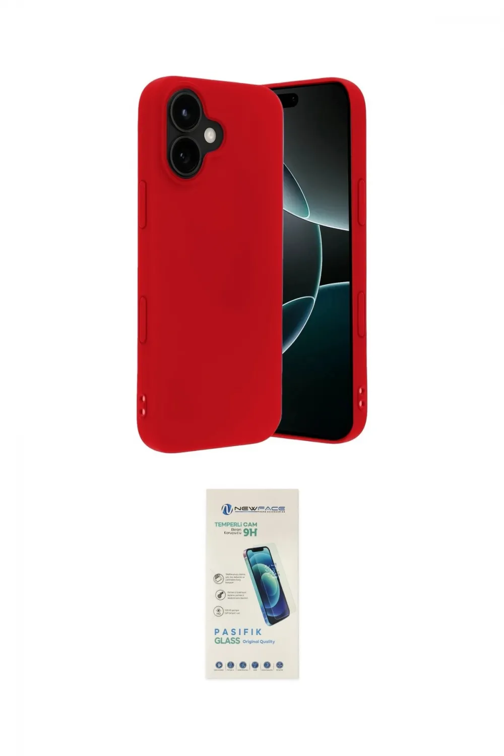 ieg™ iPhone 17 Kılıf Kozmos Yansıma Özel Seri - Şeffaf Pasifik Cam Ekran Koruyucu