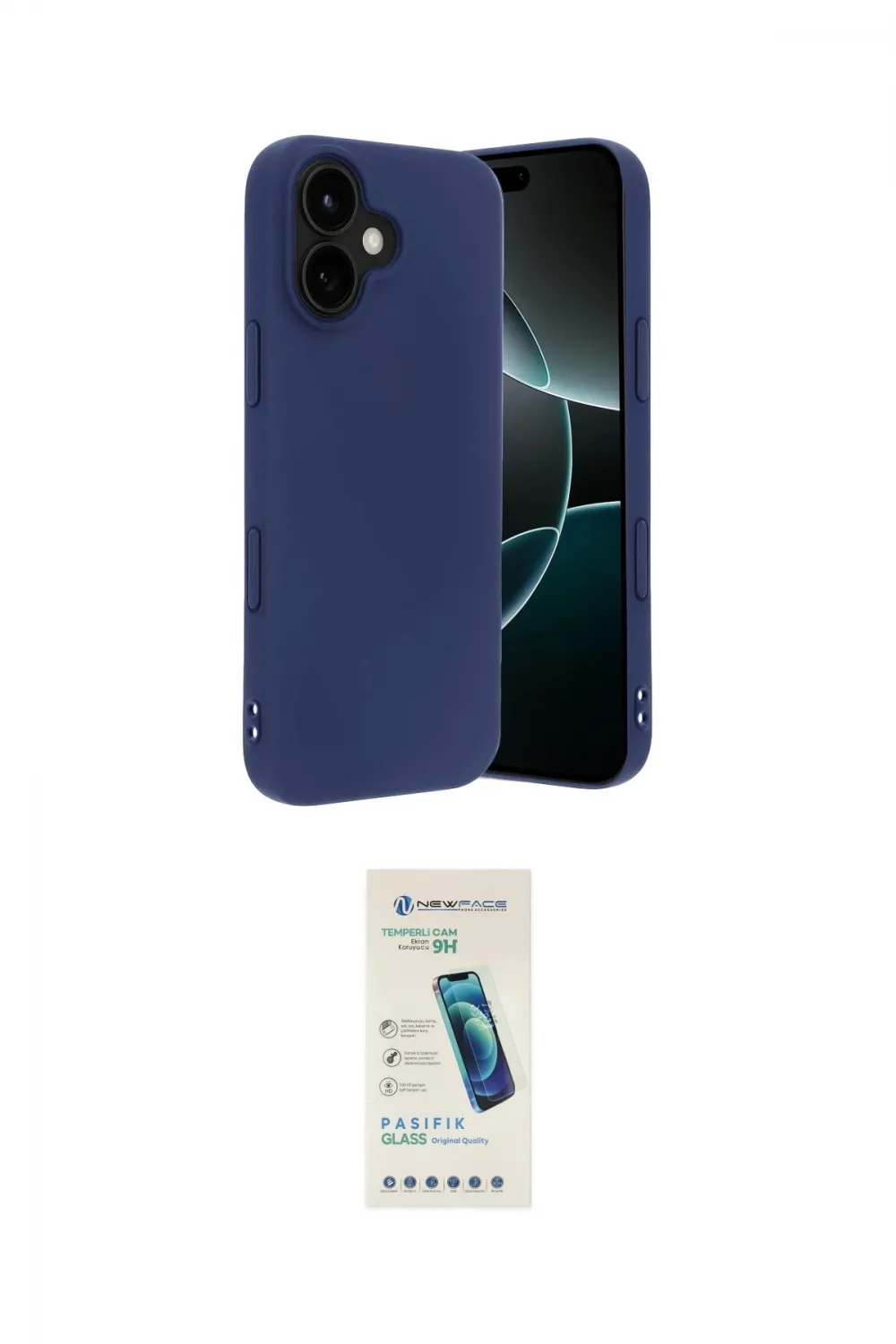 ieg™ iPhone 17 Kılıf Kozmos Yansıma Özel Seri - Şeffaf Pasifik Cam Ekran Koruyucu