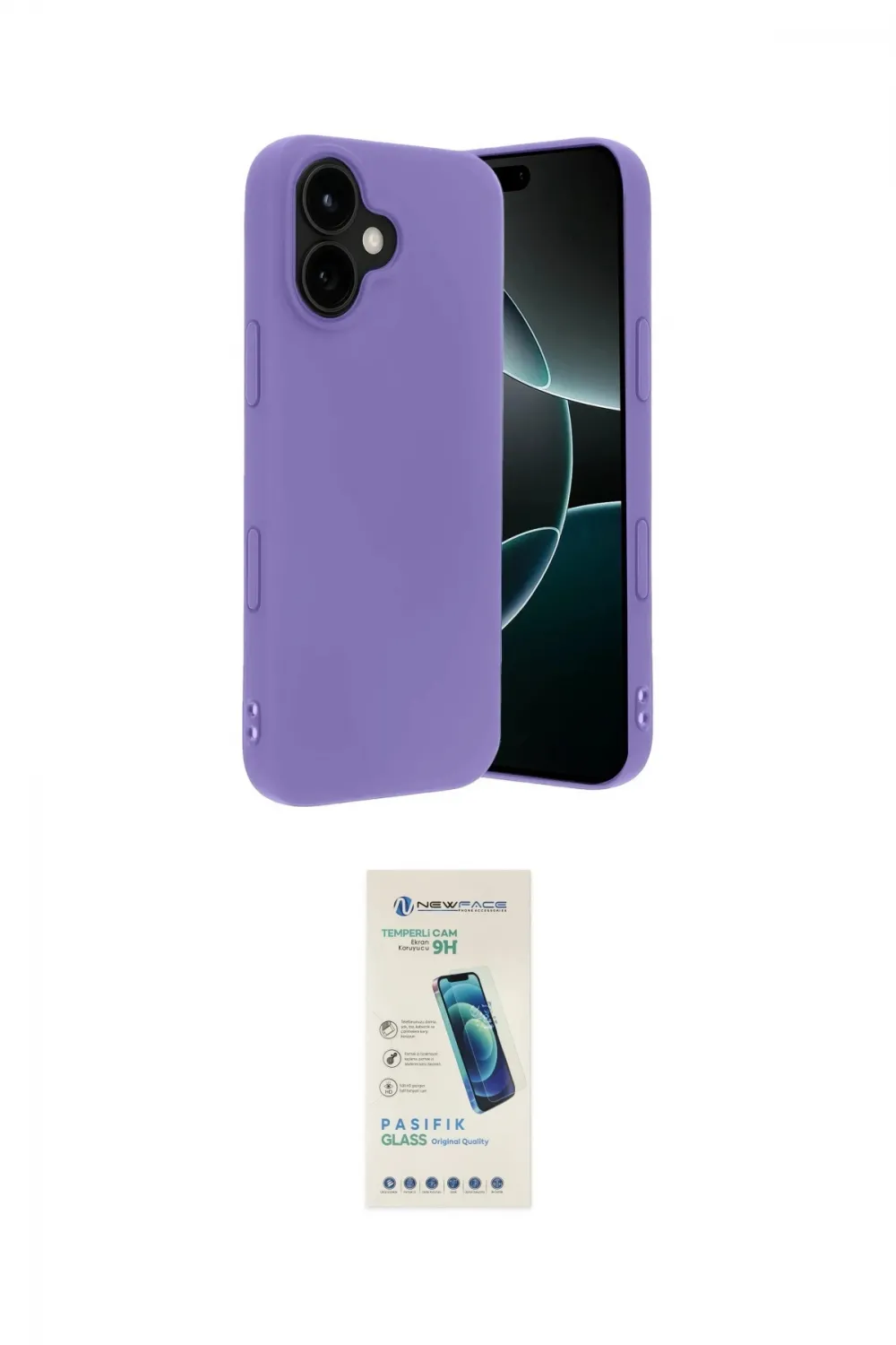ieg™ iPhone 17 Kılıf Kozmos Yansıma Özel Seri - Şeffaf Pasifik Cam Ekran Koruyucu