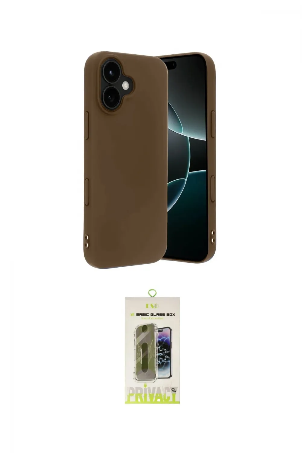 ieg™ iPhone 17 Kılıf Kozmos Yansıma Özel Seri - Siyah Joko Magic 5D Hayalet Cam