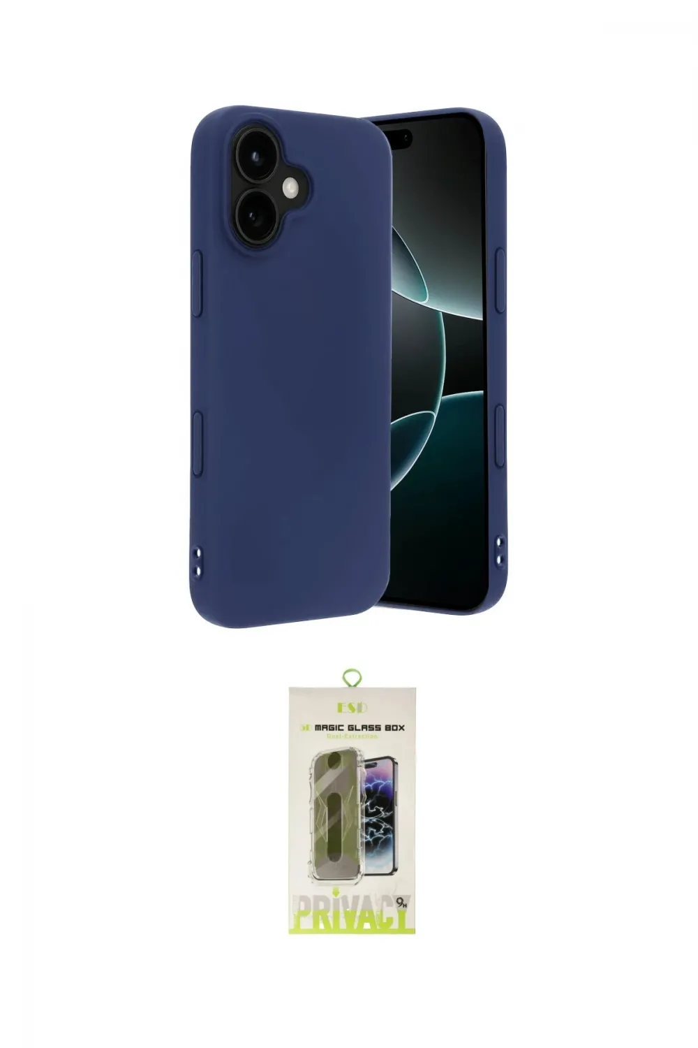 ieg™ iPhone 17 Kılıf Kozmos Yansıma Özel Seri - Siyah Joko Magic 5D Hayalet Cam