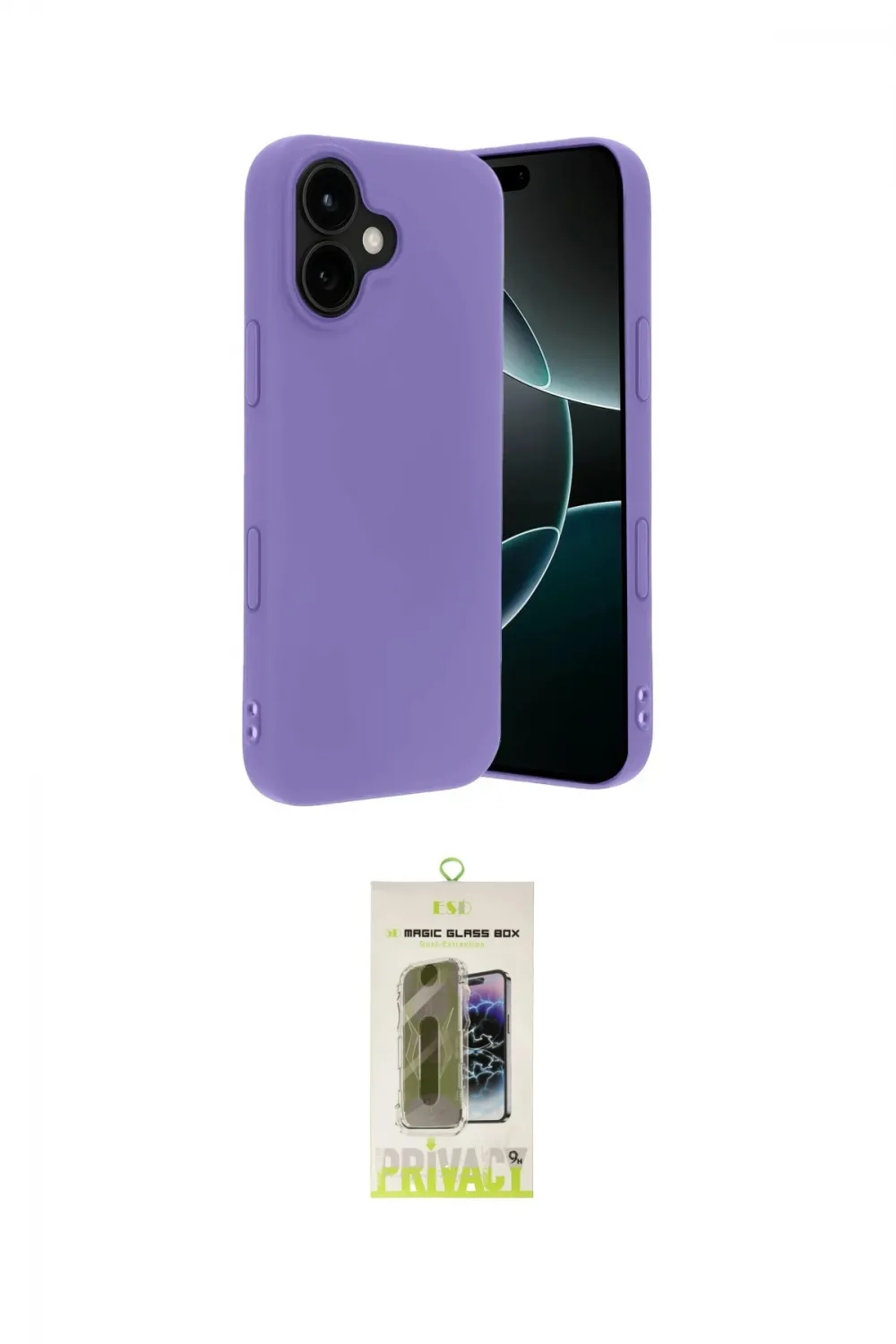 ieg™ iPhone 17 Kılıf Kozmos Yansıma Özel Seri - Siyah Joko Magic 5D Hayalet Cam