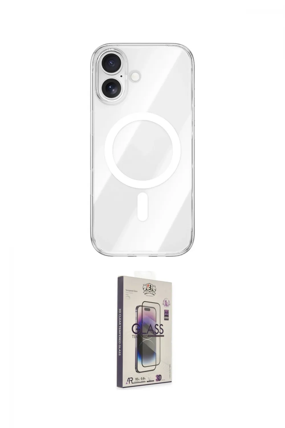 ieg™ iPhone 17 Kılıf Kutup Klasik Serisi - Siyah Bilvis 3D Cam Ekran Koruyucu