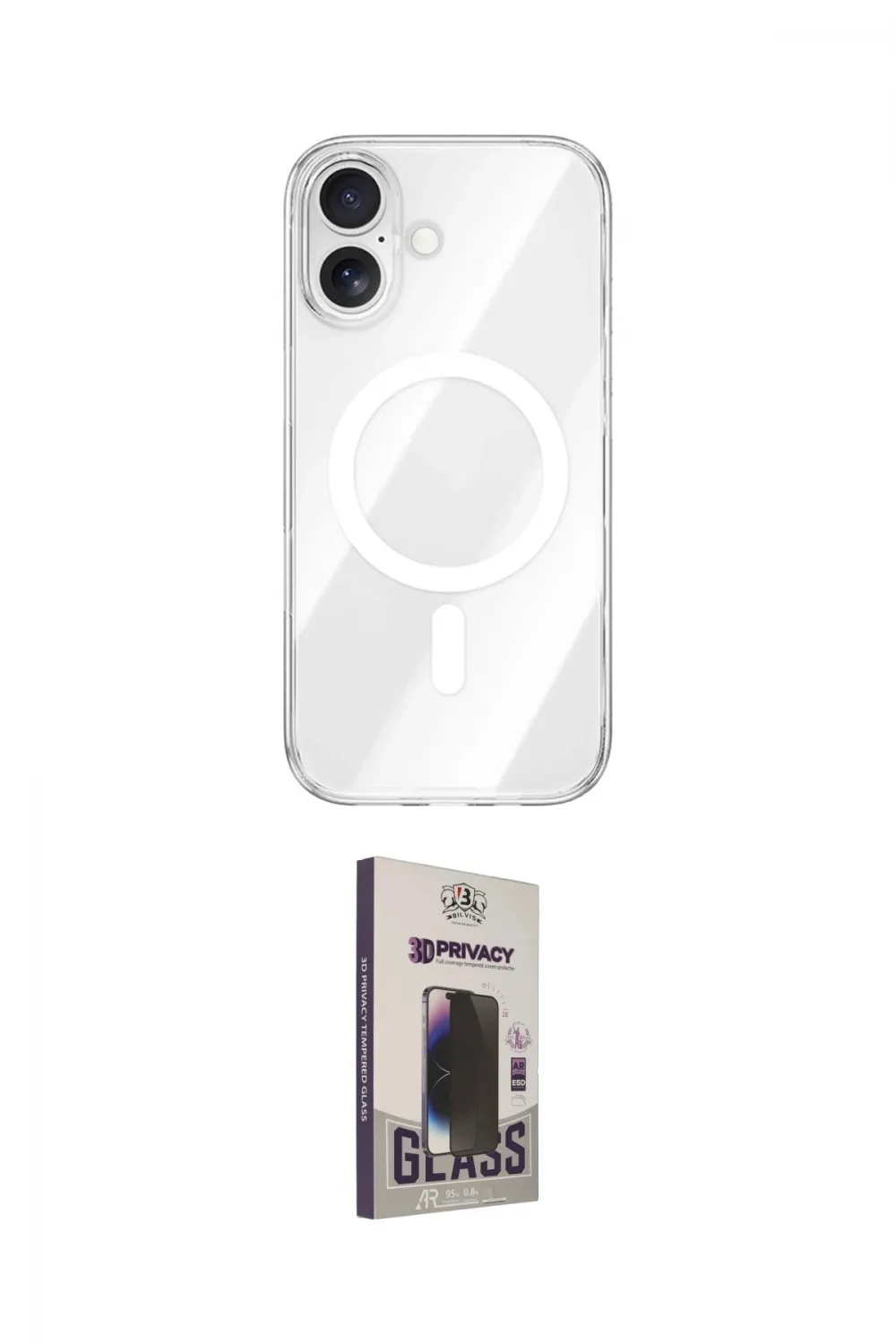 ieg™ iPhone 17 Kılıf Kutup Klasik Serisi - Siyah Bilvis Hayalet Cam Ekran Koruyucu