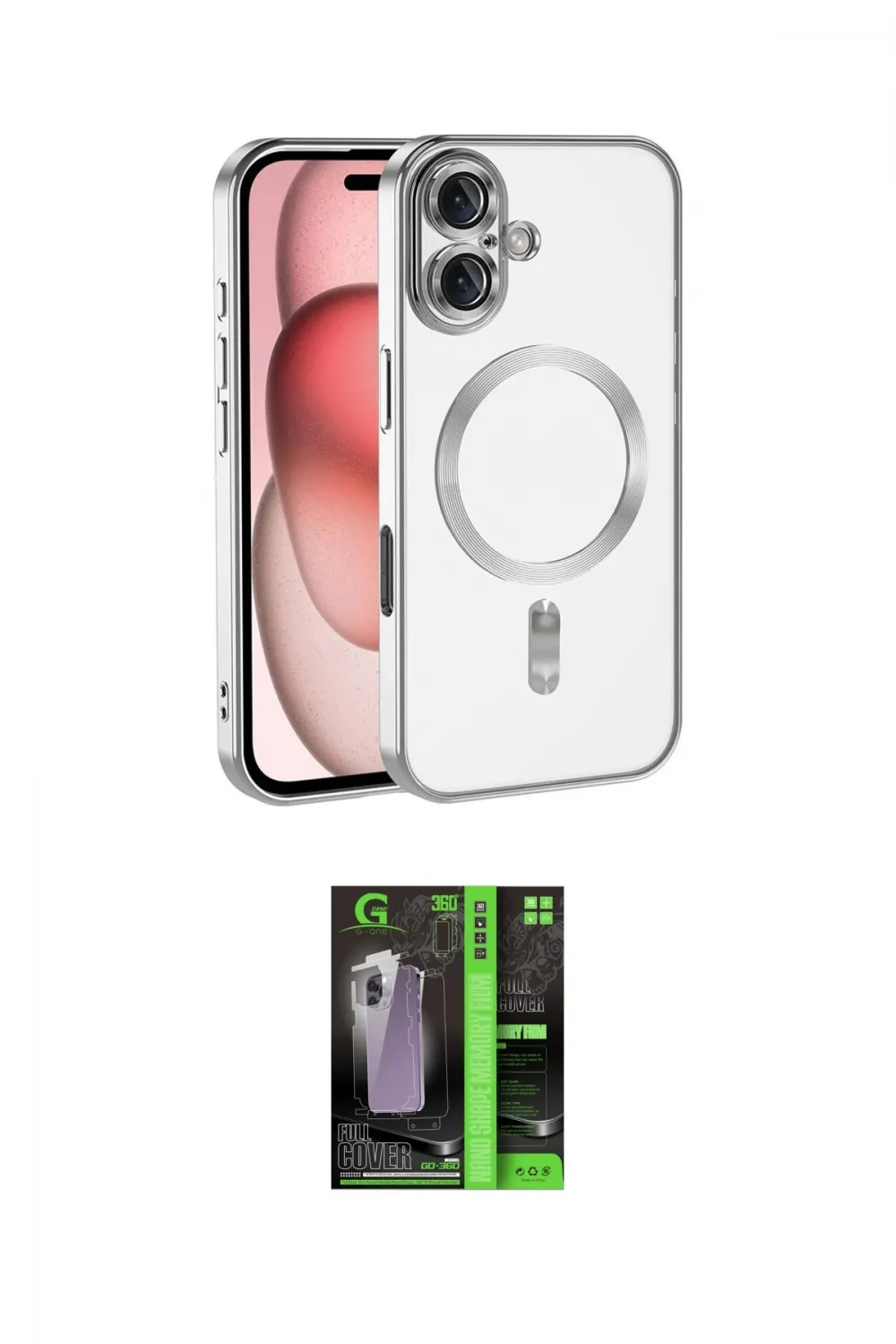 ieg™ iPhone 17 Kılıf Nova Işık Özel Seri - Siyah 360 Mat Full Body Arka Koruyucu