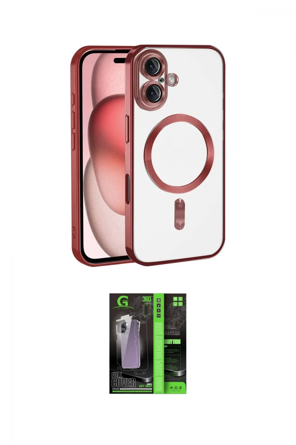 ieg™ iPhone 17 Kılıf Nova Işık Özel Seri - Siyah 360 Mat Full Body Arka Koruyucu