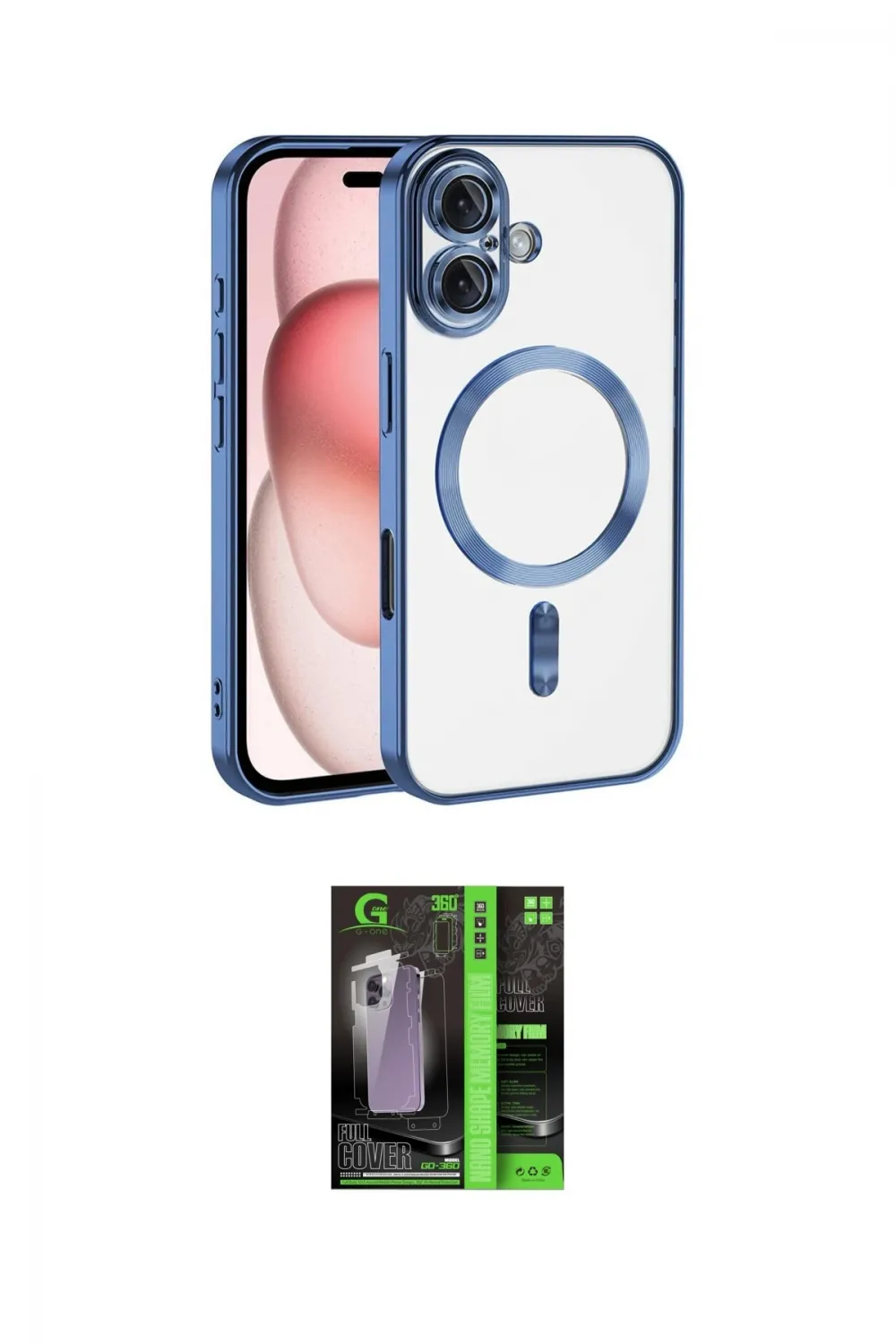 ieg™ iPhone 17 Kılıf Nova Işık Özel Seri - Siyah 360 Mat Full Body Arka Koruyucu