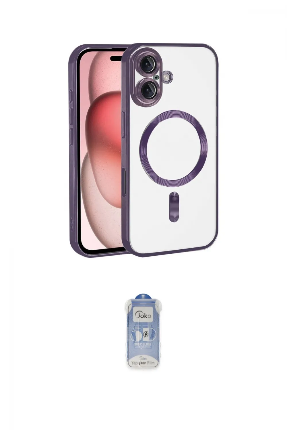 ieg™ iPhone 17 Kılıf Nova Işık Özel Seri - Siyah Joko Magic 5D Cam