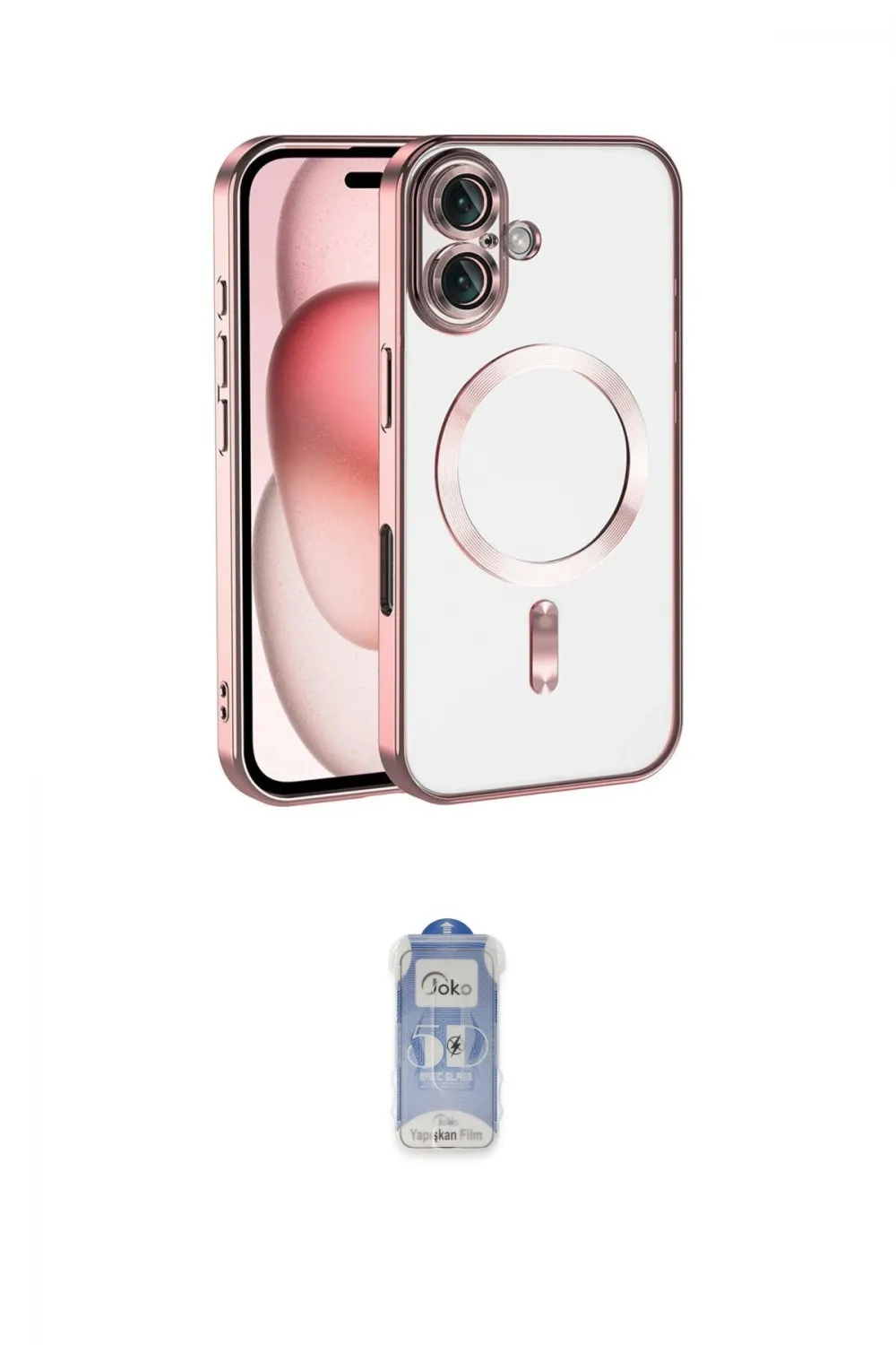 ieg™ iPhone 17 Kılıf Nova Işık Özel Seri - Siyah Joko Magic 5D Cam