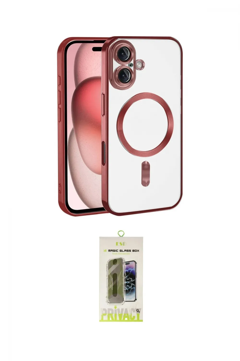 ieg™ iPhone 17 Kılıf Nova Işık Özel Seri - Siyah Joko Magic 5D Hayalet Cam