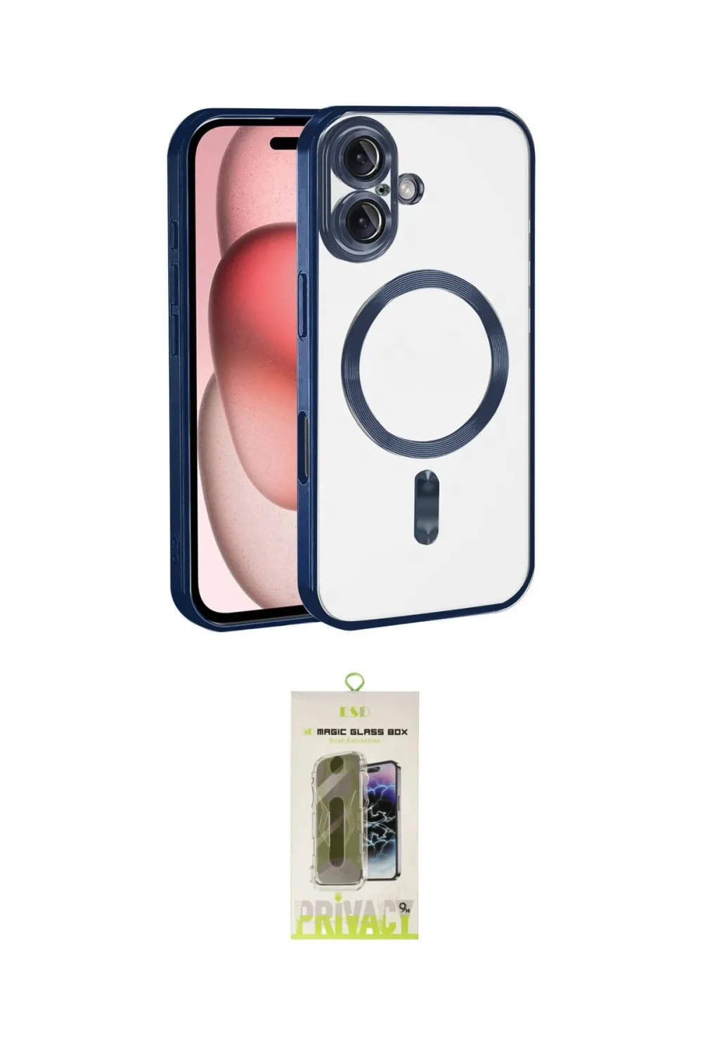 ieg™ iPhone 17 Kılıf Nova Işık Özel Seri - Siyah Joko Magic 5D Hayalet Cam