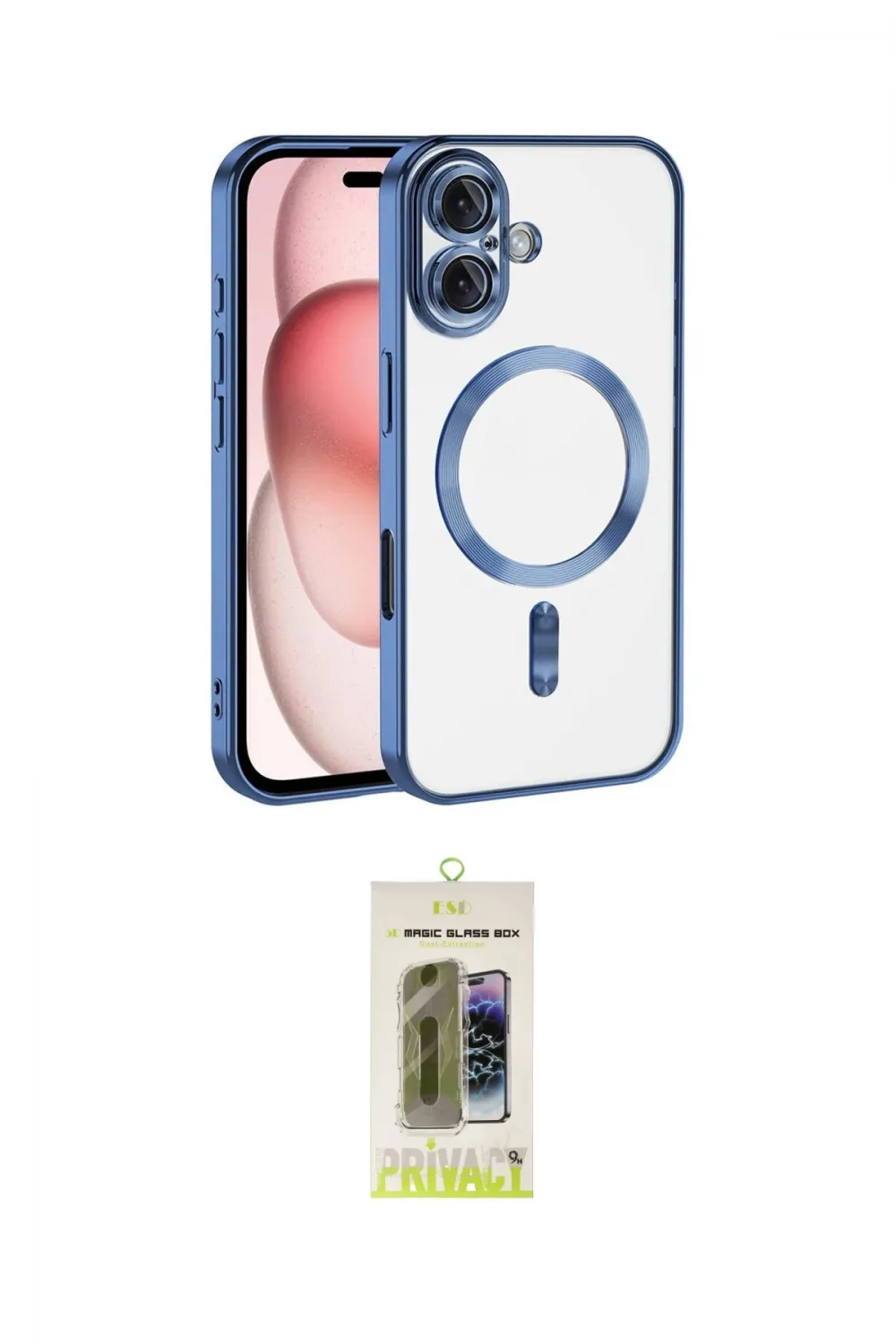 ieg™ iPhone 17 Kılıf Nova Işık Özel Seri - Siyah Joko Magic 5D Hayalet Cam