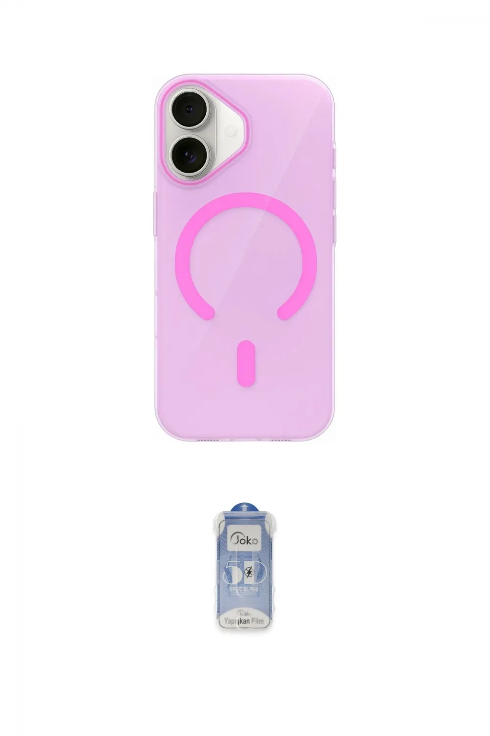 ieg™ iPhone 17 Kılıf Pusula Form Özel Seri - Siyah Joko Magic 5D Cam