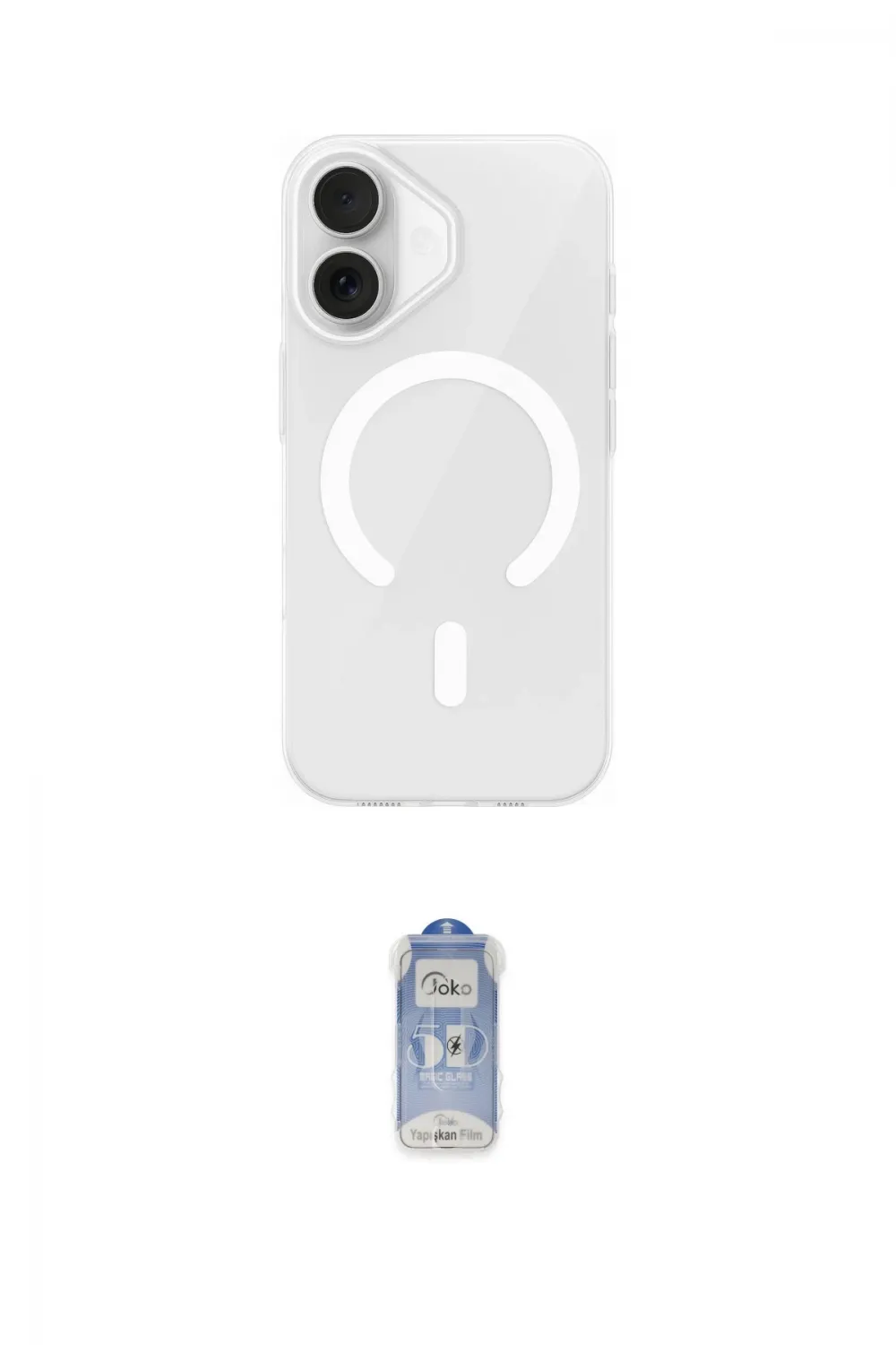 ieg™ iPhone 17 Kılıf Pusula Form Özel Seri - Siyah Joko Magic 5D Cam