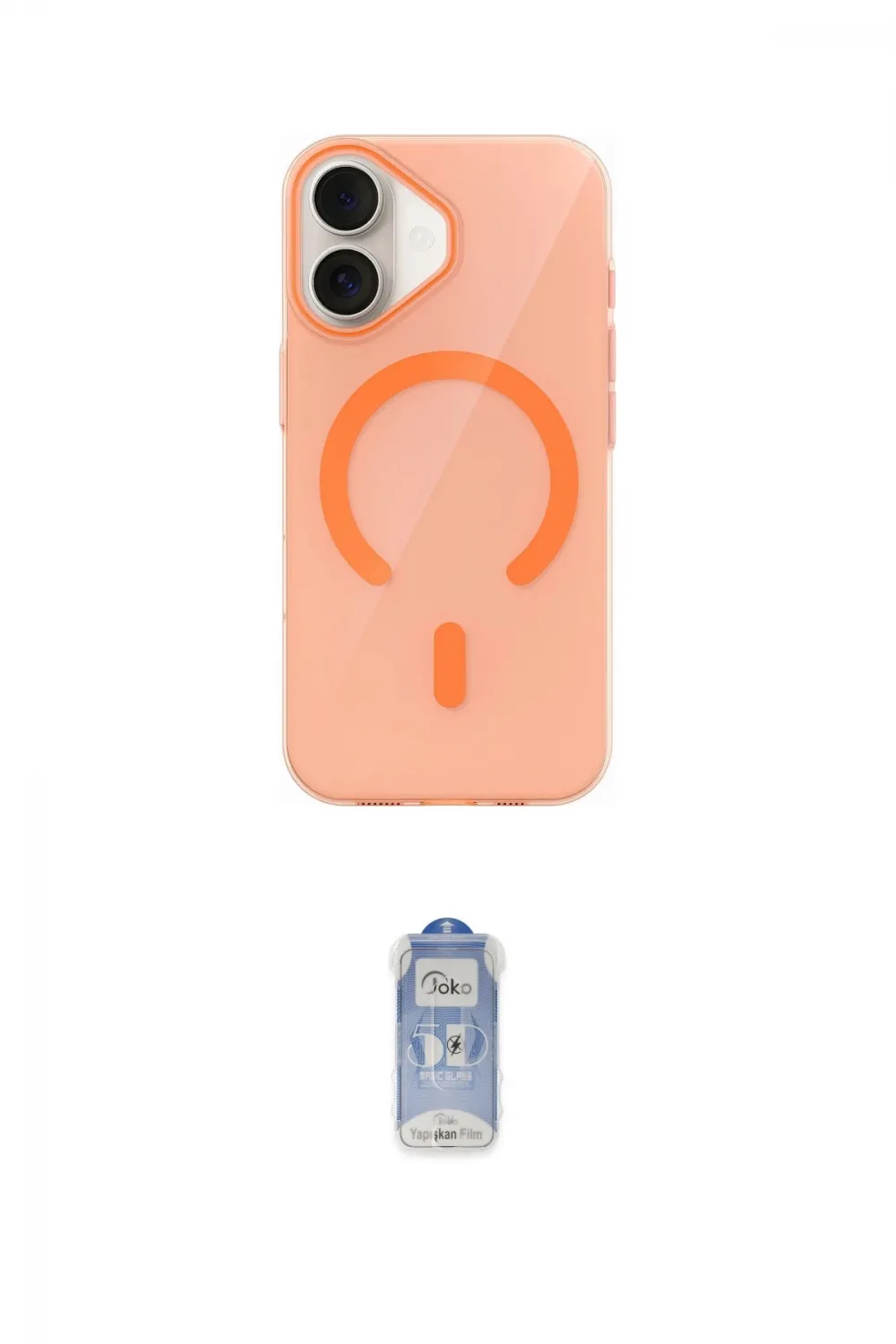 ieg™ iPhone 17 Kılıf Pusula Form Özel Seri - Siyah Joko Magic 5D Cam