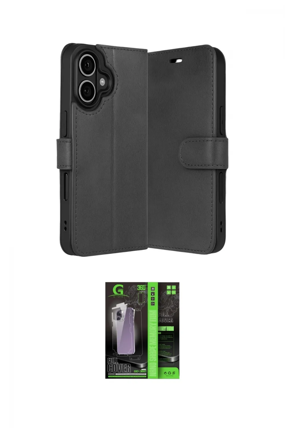 ieg™ iPhone 17 Kılıf Siluet Işık Serisi - Şeffaf 360 Full Body Arka Koruyucu