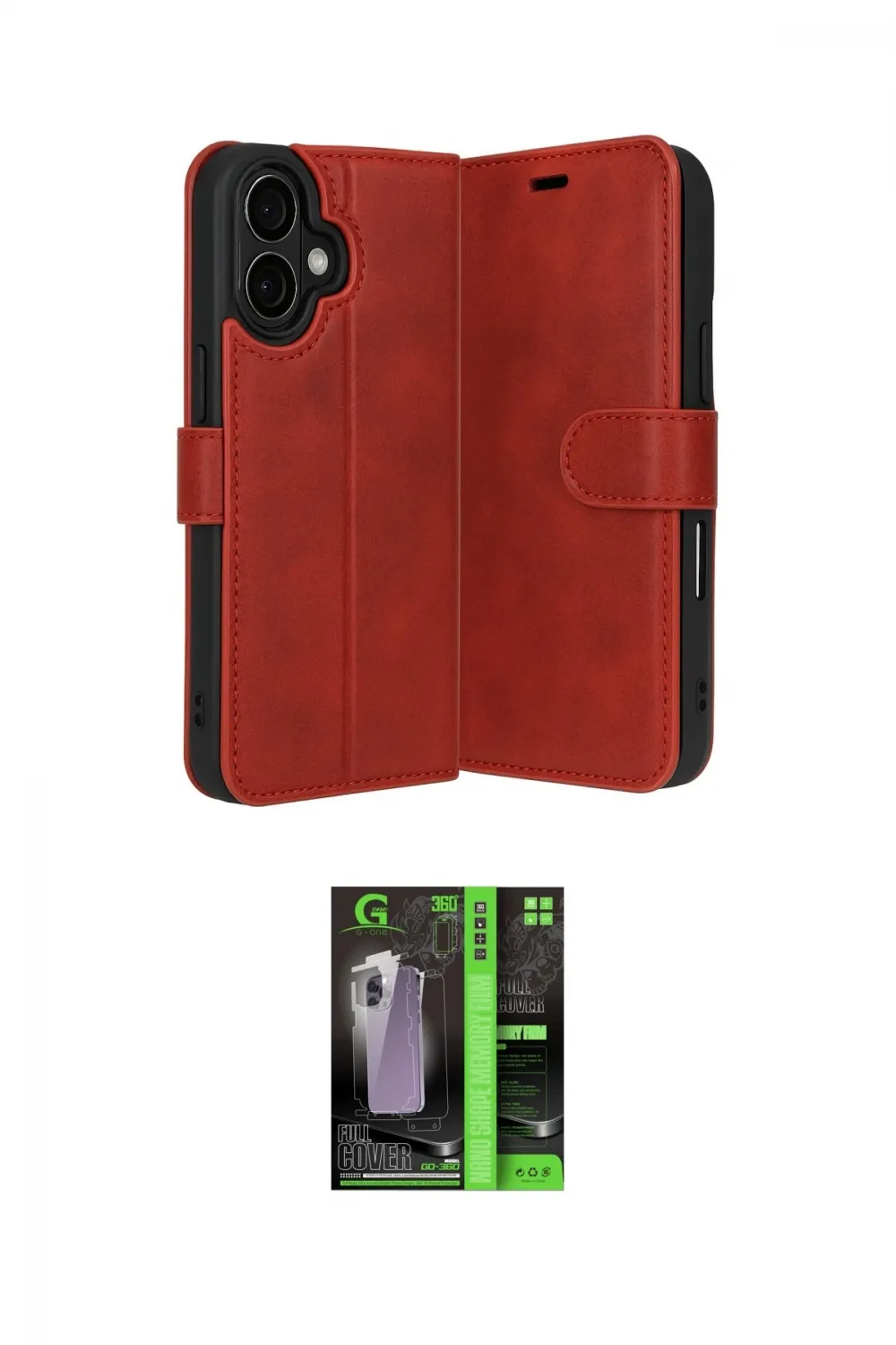ieg™ iPhone 17 Kılıf Siluet Işık Serisi - Siyah 360 Mat Full Body Arka Koruyucu