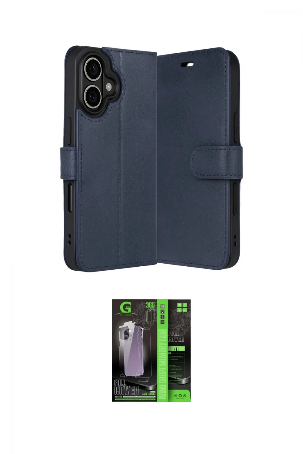 ieg™ iPhone 17 Kılıf Siluet Işık Serisi - Siyah 360 Mat Full Body Arka Koruyucu