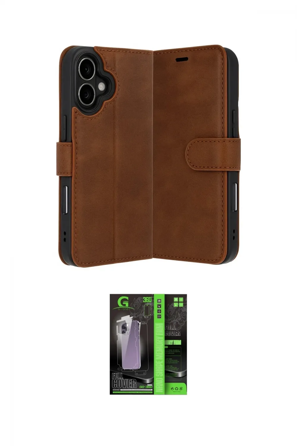 ieg™ iPhone 17 Kılıf Siluet Işık Serisi - Siyah 360 Mat Full Body Arka Koruyucu