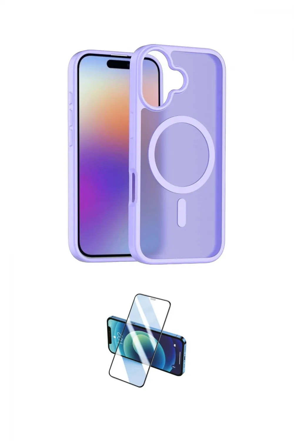 ieg™ iPhone 17 Kılıf Siluet Minimal Prime - Siyah 3D Antistatik Seramik Nano Ekran Koruyucu