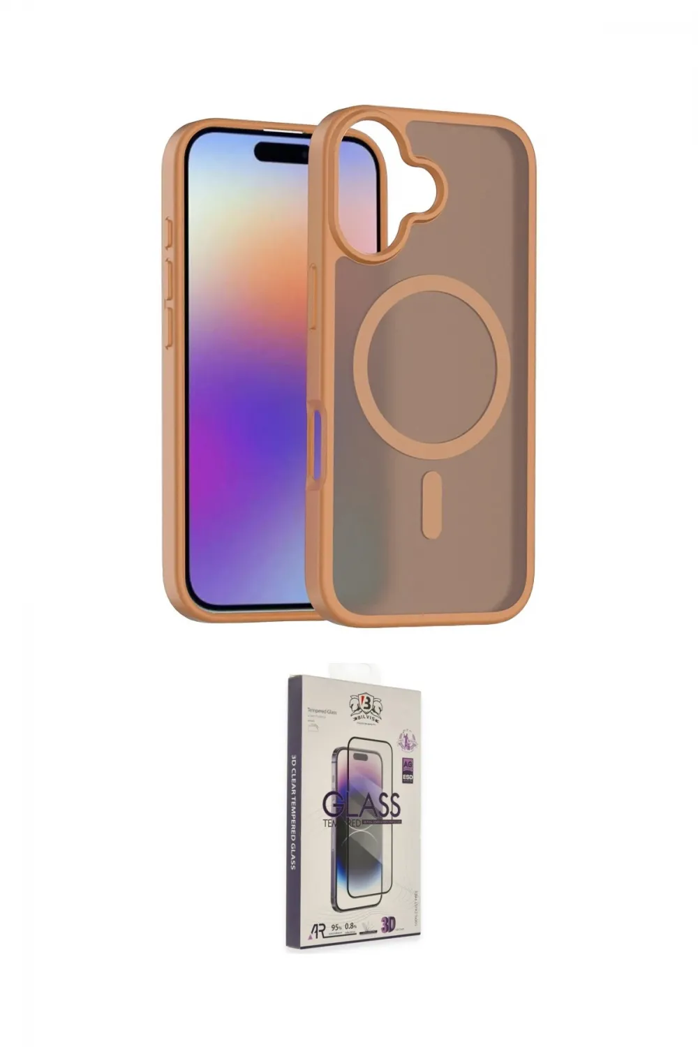 ieg™ iPhone 17 Kılıf Siluet Minimal Prime - Siyah Bilvis 3D Cam Ekran Koruyucu